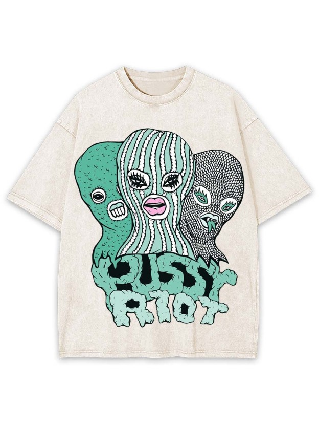 PUSSY RIOT WASHED TSHIRT