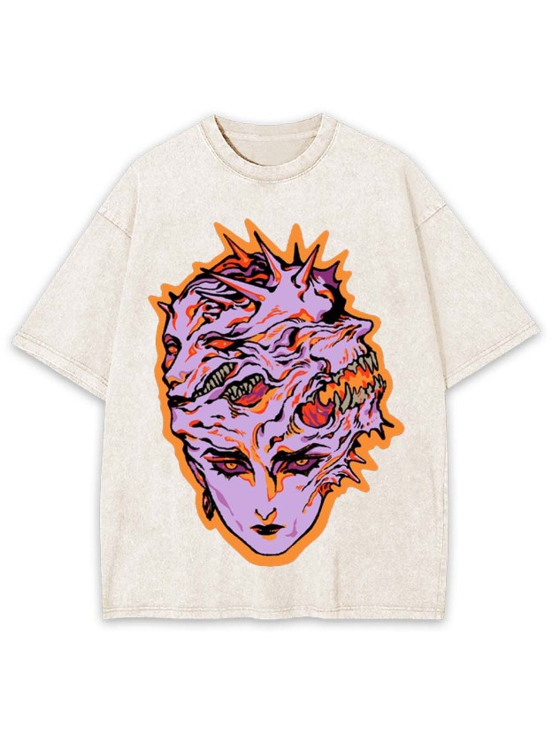 Faces of Chaos Washed Tshirt