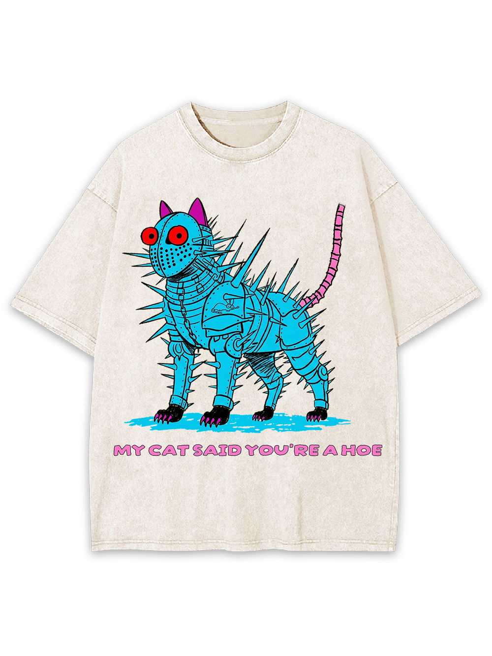 MY CAT SAID AAA WASHED TSHIRT