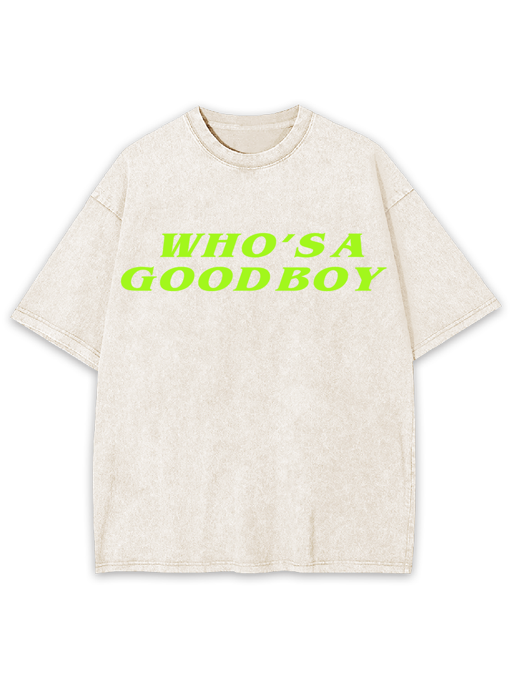 WHO’S A GOOD BOY AAA WASHED TSHIRT