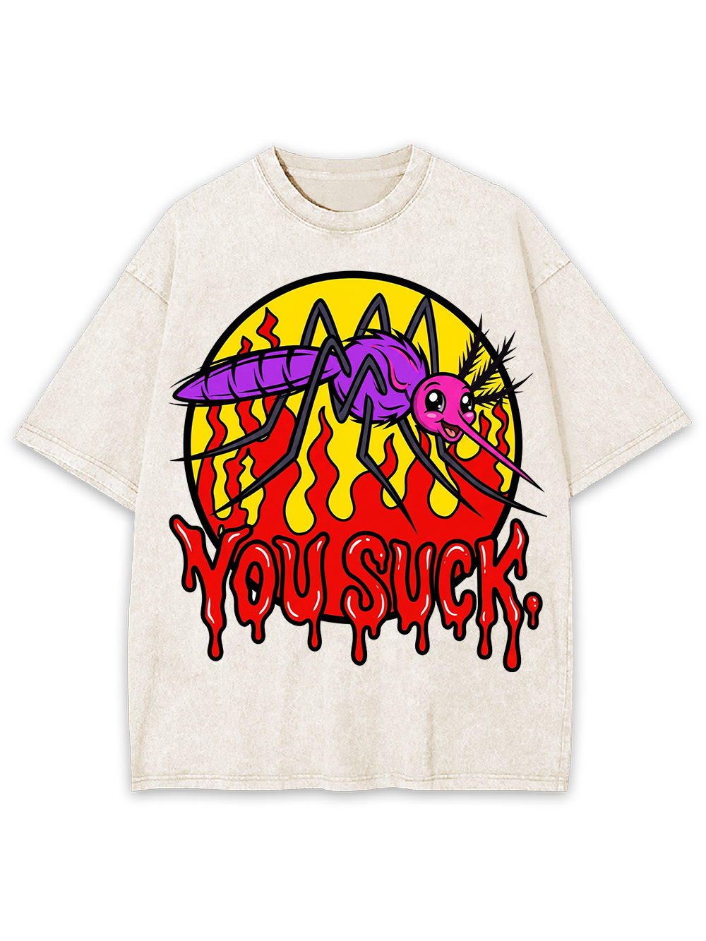 BLOODSUCKING MOSQUITO AAA WASHED TSHIRT