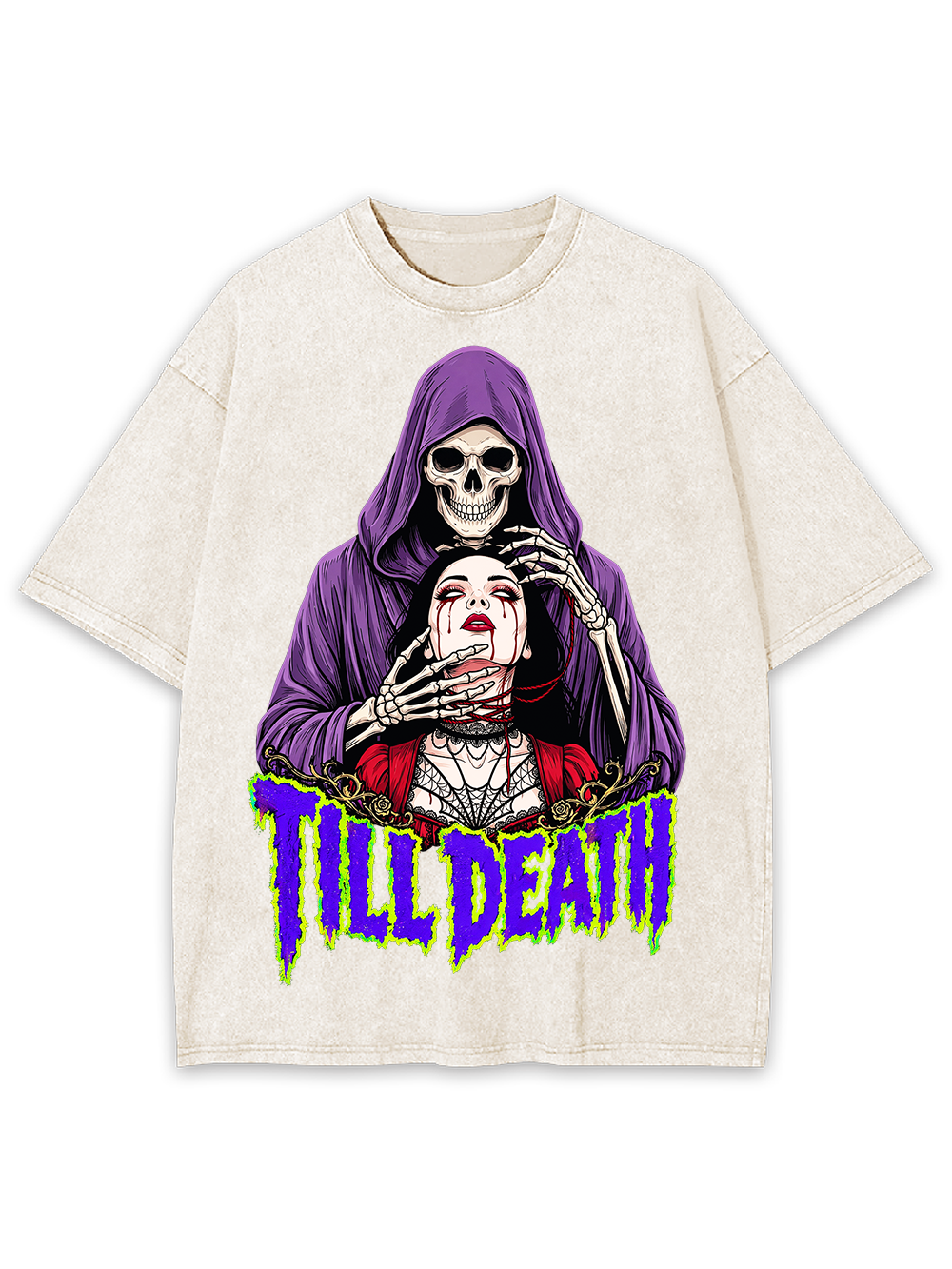TILL DEATH AAA WASHED TSHIRT