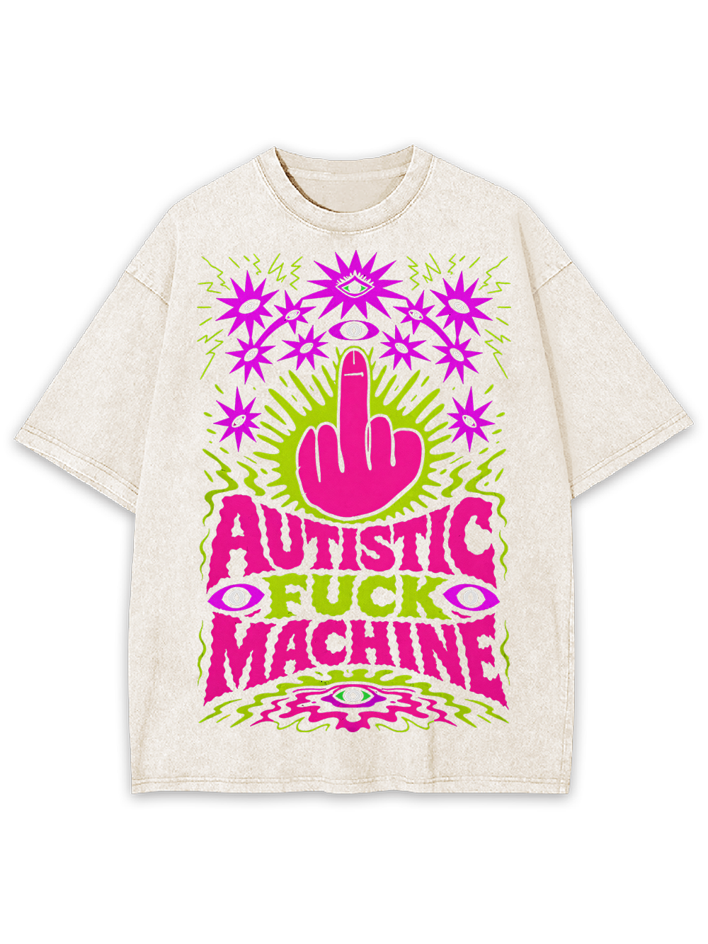 AUTISTIC FUCK MACHINE AAA WASHED TSHIRT