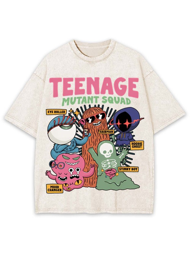Teenage Mutant Squad Washed Tshirt