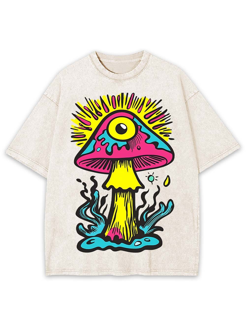 EYE OF THE MUSHROOM WASHED TSHIRT