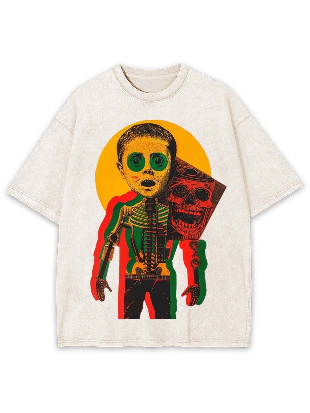 Mechanical Body Washed Tshirt