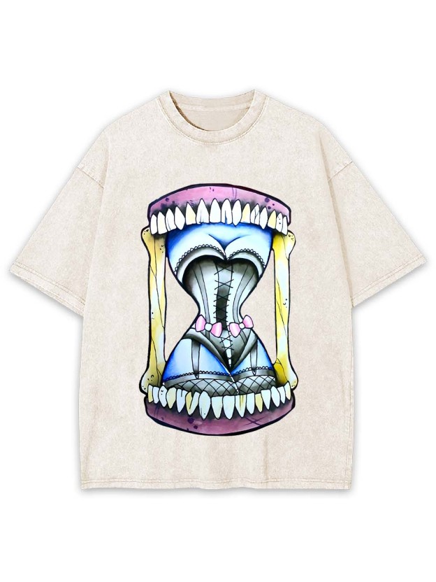 Hourglass of Teeth Washed Tshirt