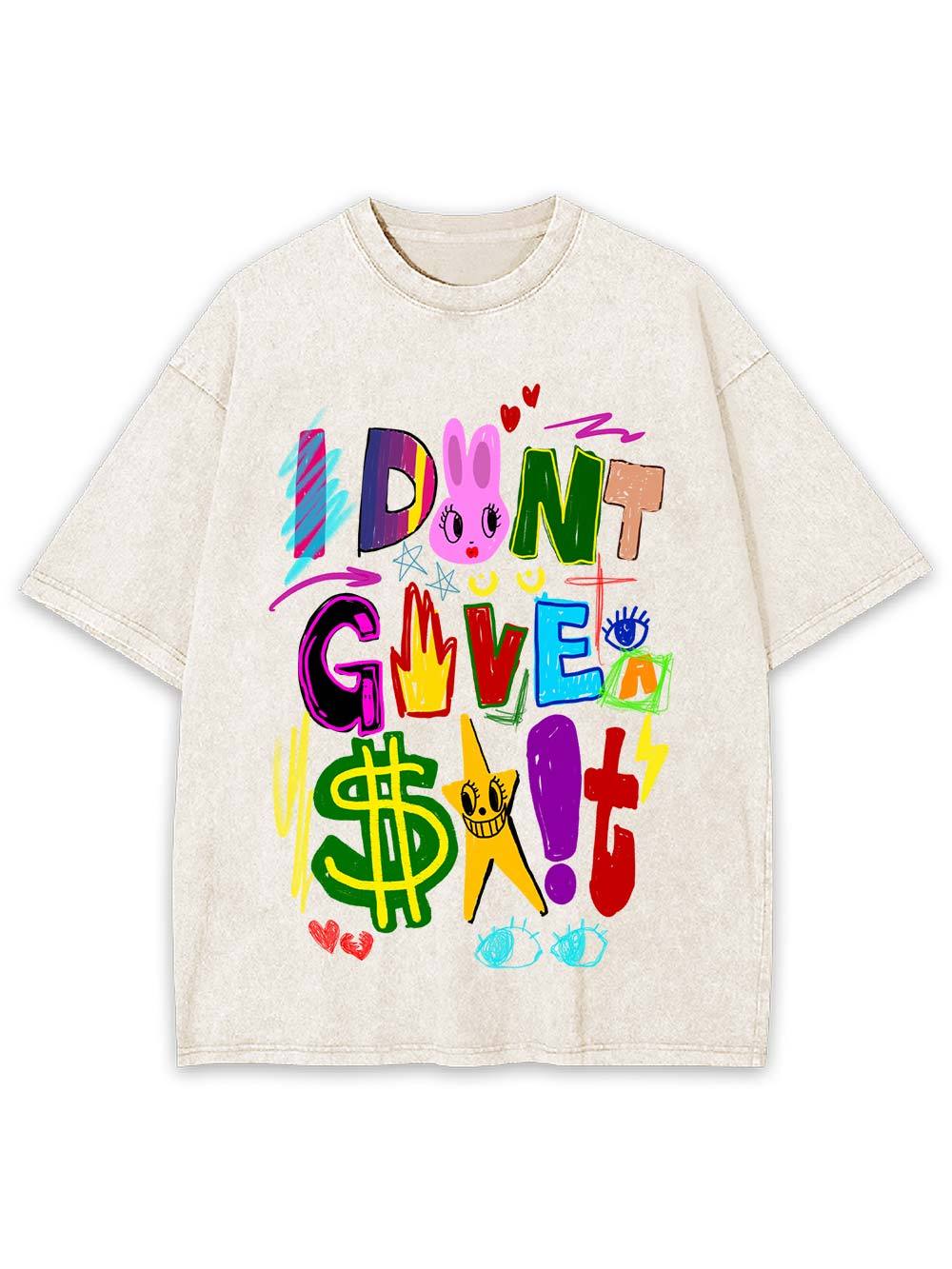 I Don't Give A $#!t Washed Tshirt