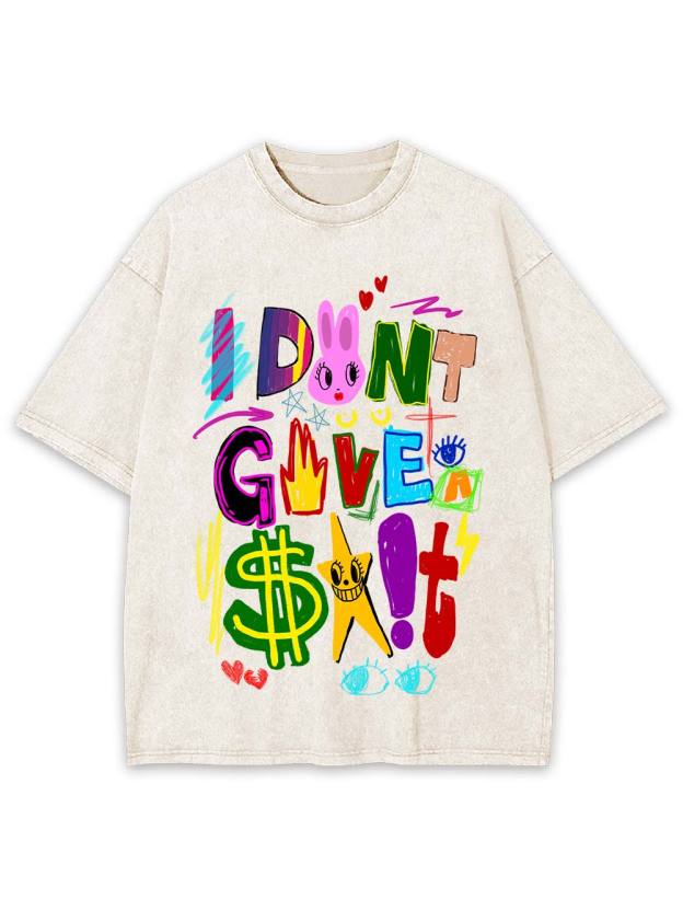 I Don't Give A $#!t Washed Tshirt