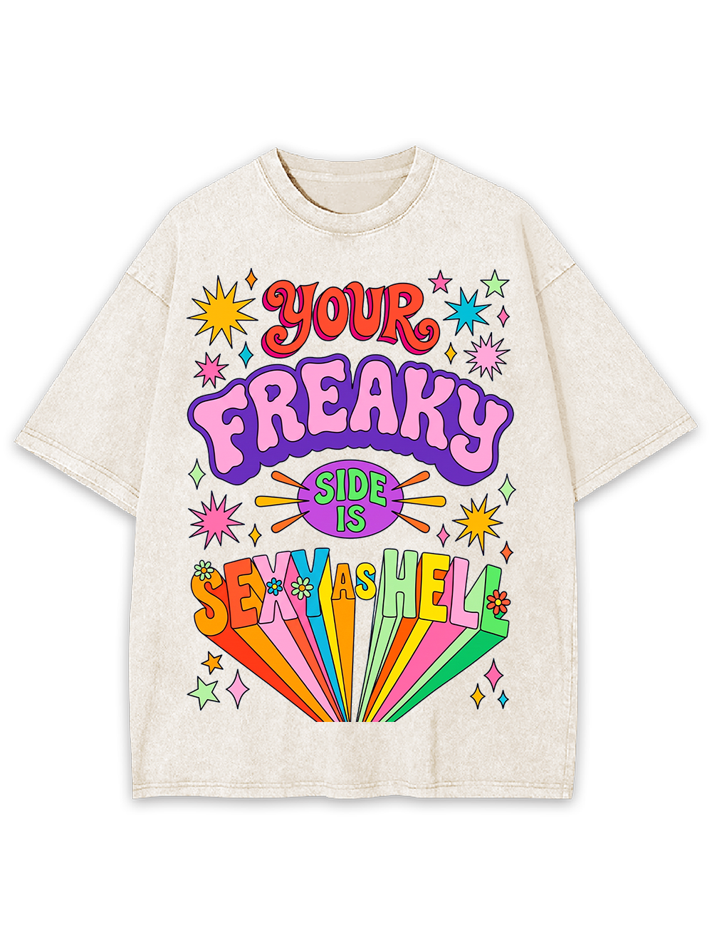 FREAKY SIDE AAA WASHED TSHIRT