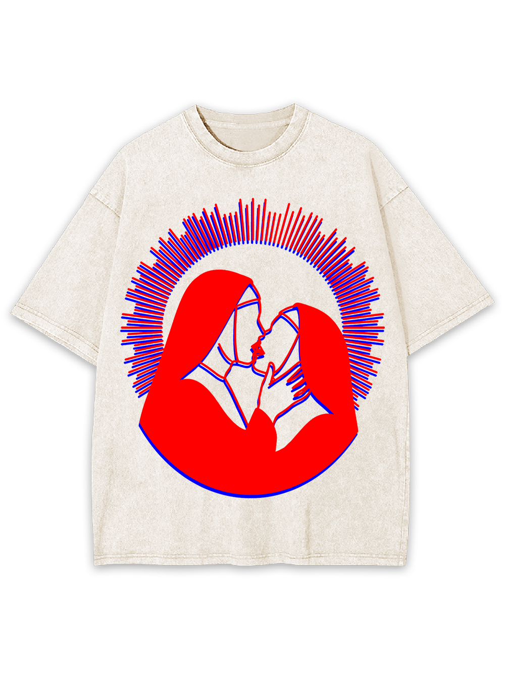 HOLY KISS AAA WASHED TSHIRT