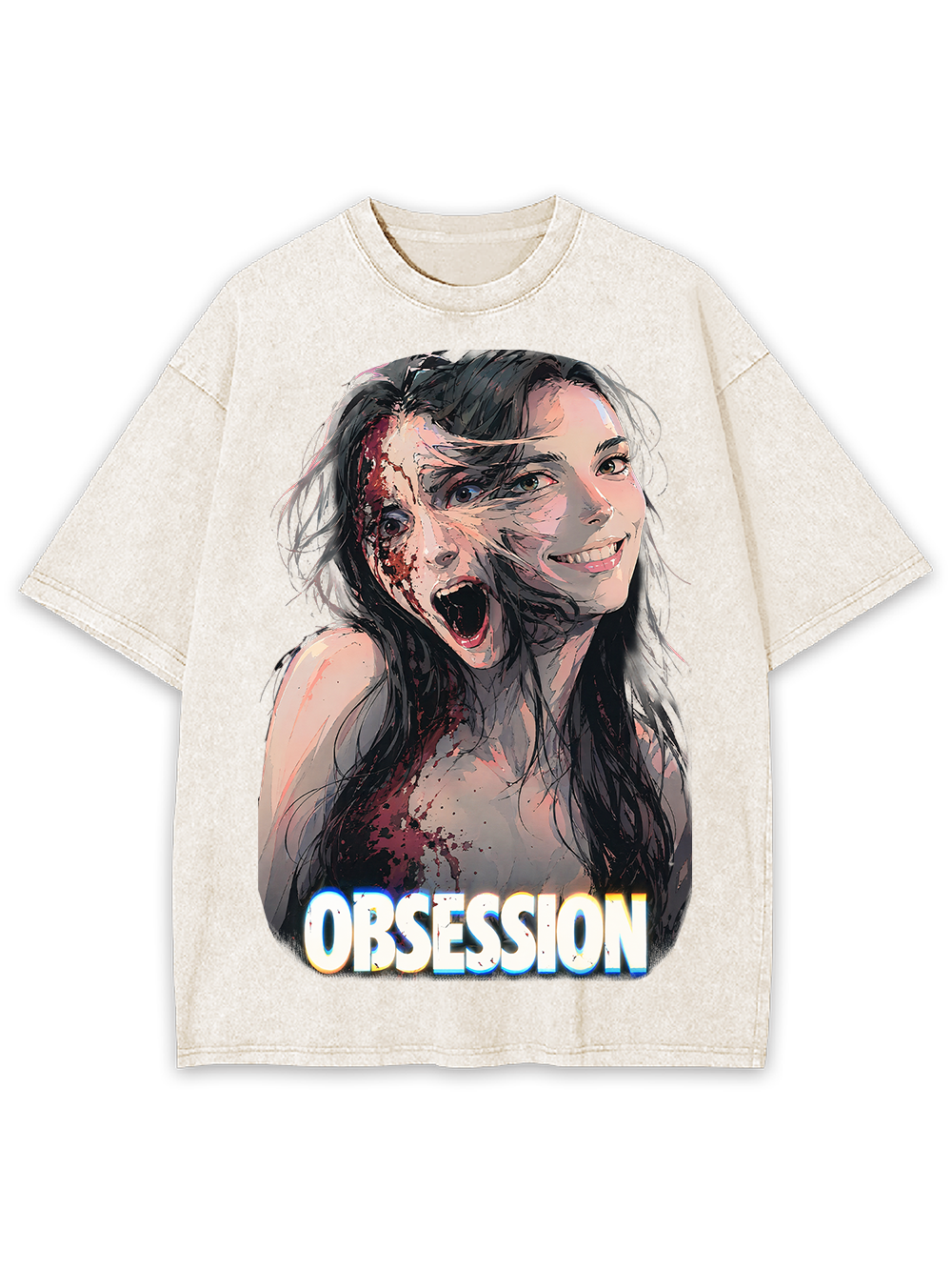 SPLIT OBSESSION AAA WASHED TSHIRT