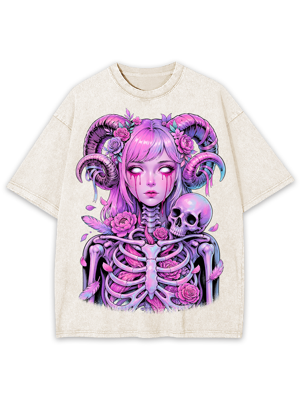 PINK BONE GODDESS AAA WASHED TSHIRT