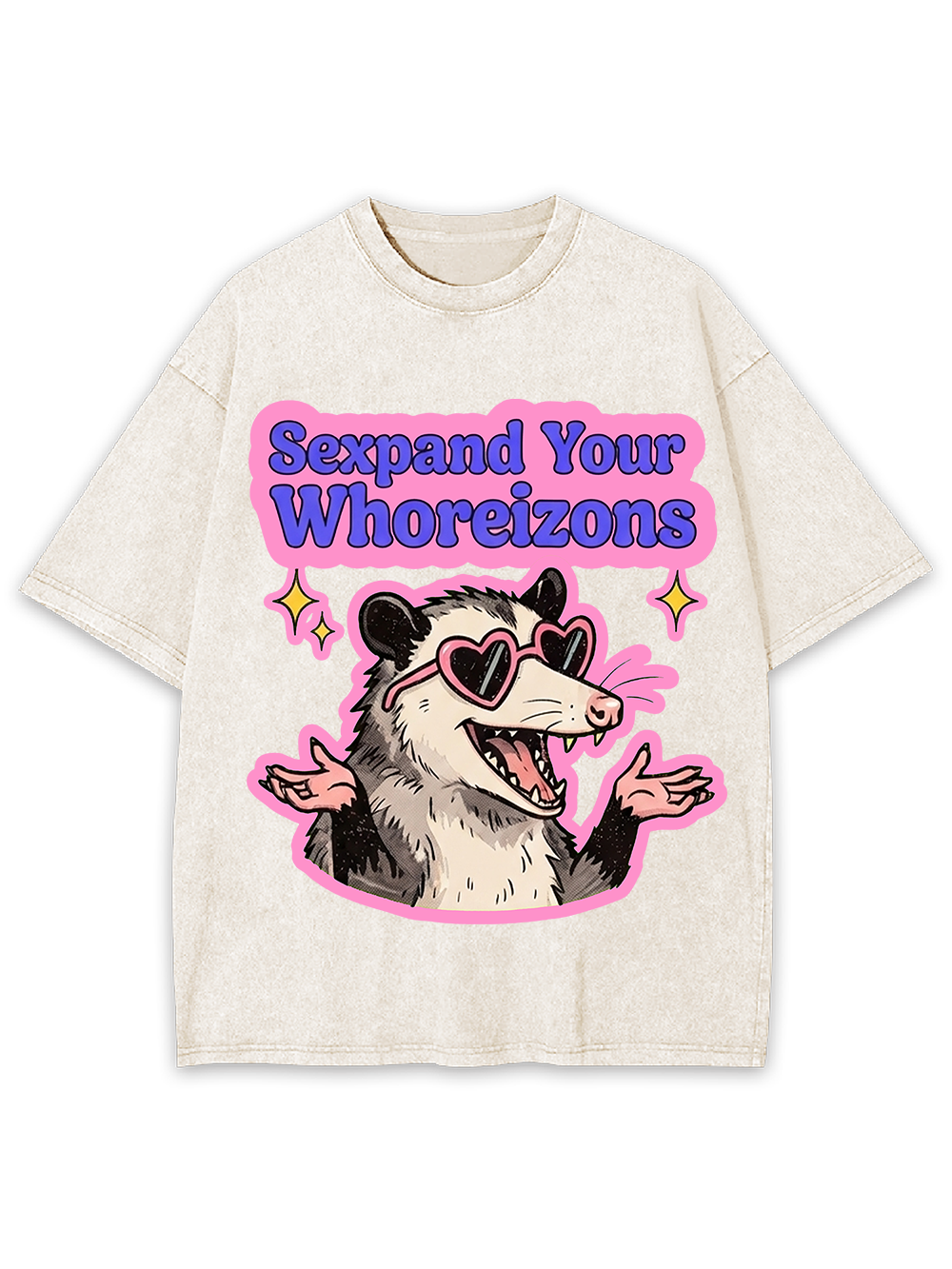 PINK POSSUM VIBES AAA WASHED TSHIRT