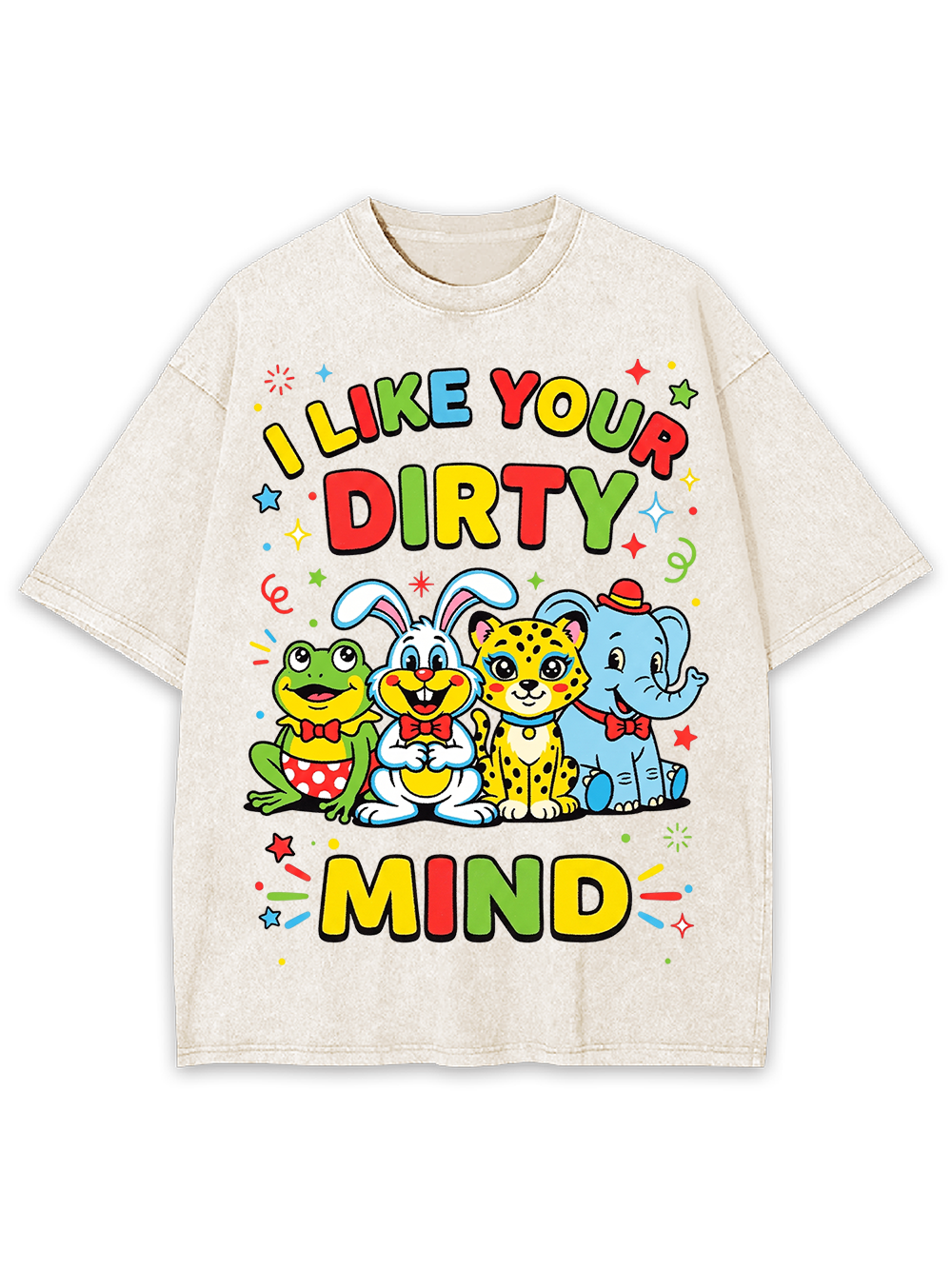 CUTE DIRTY MIND AAA WASHED TSHIRT