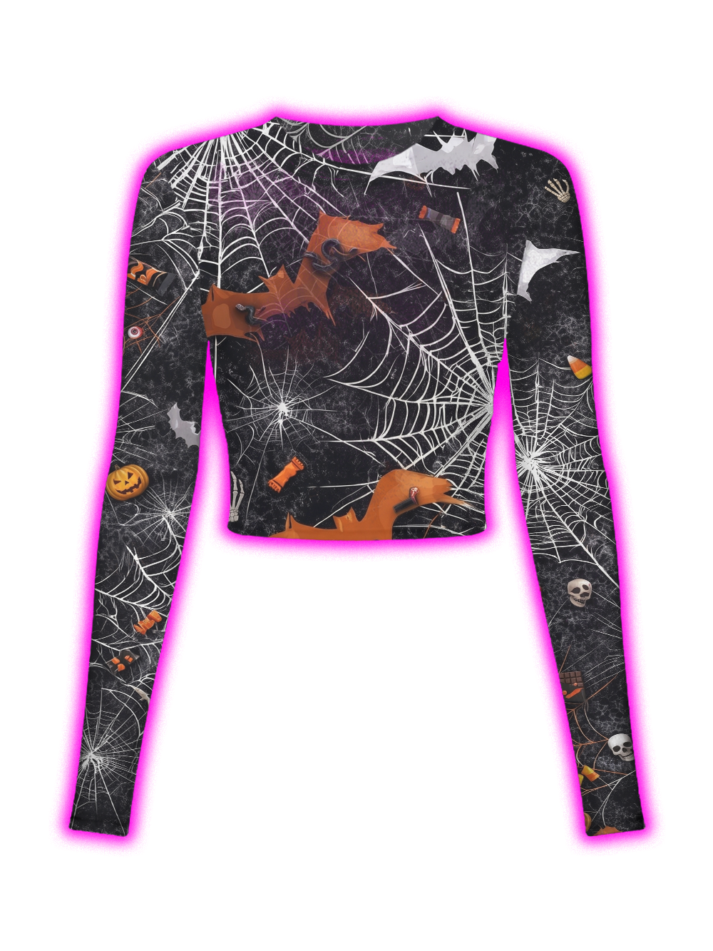 SPIDER WEB CURSE MESH TOP