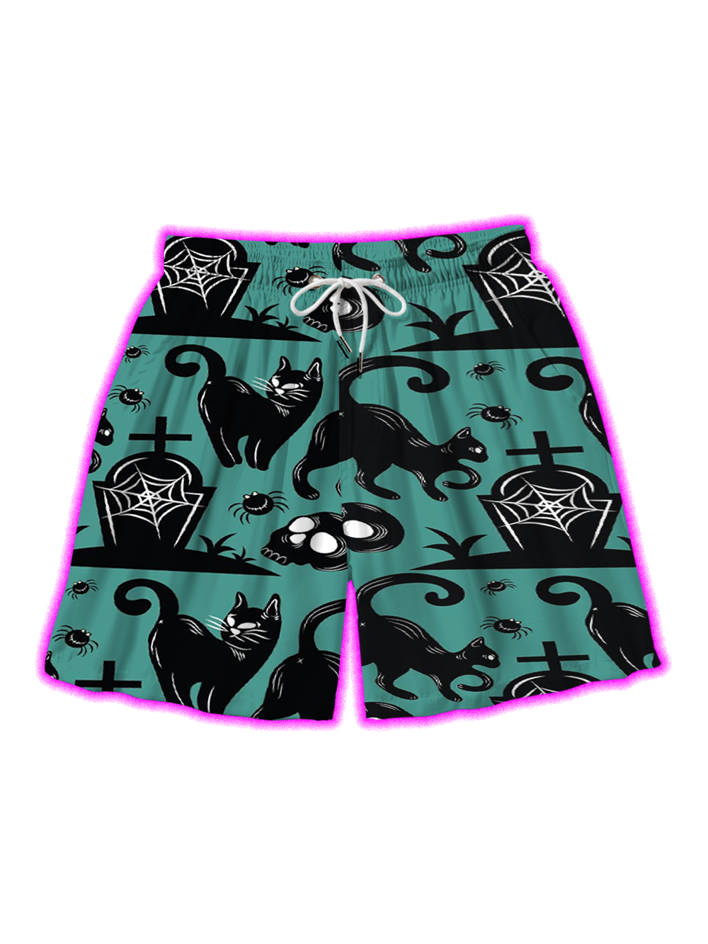 GRAVE CATS ALL OVER PRINT SHORTS