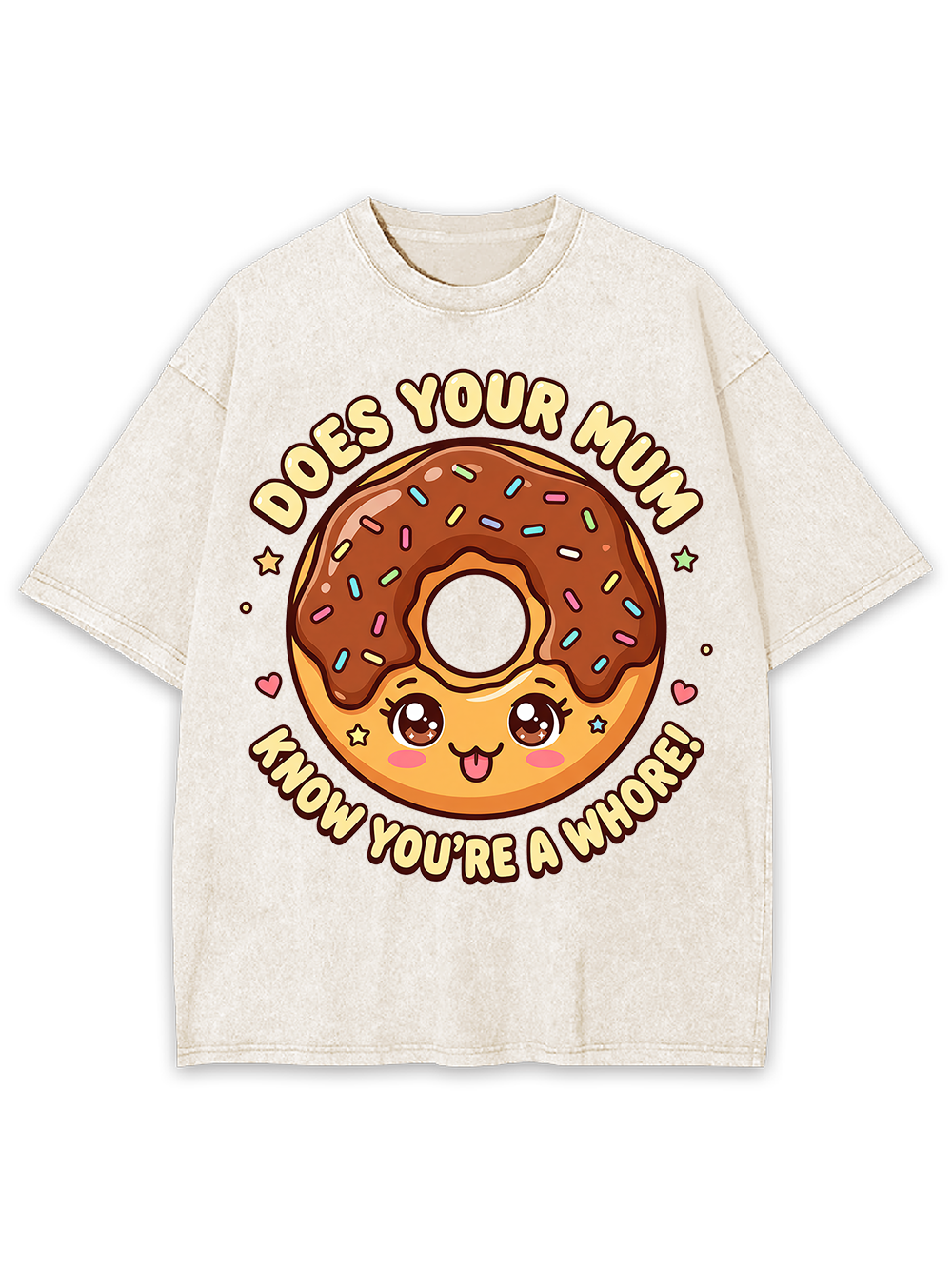 SASSY DONUT WASHED TSHIRT