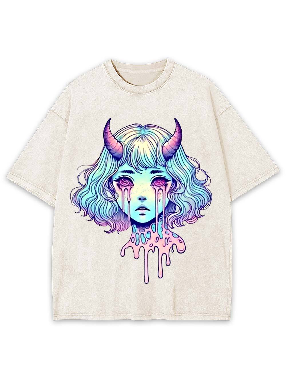 Melting Tears Washed Tshirt