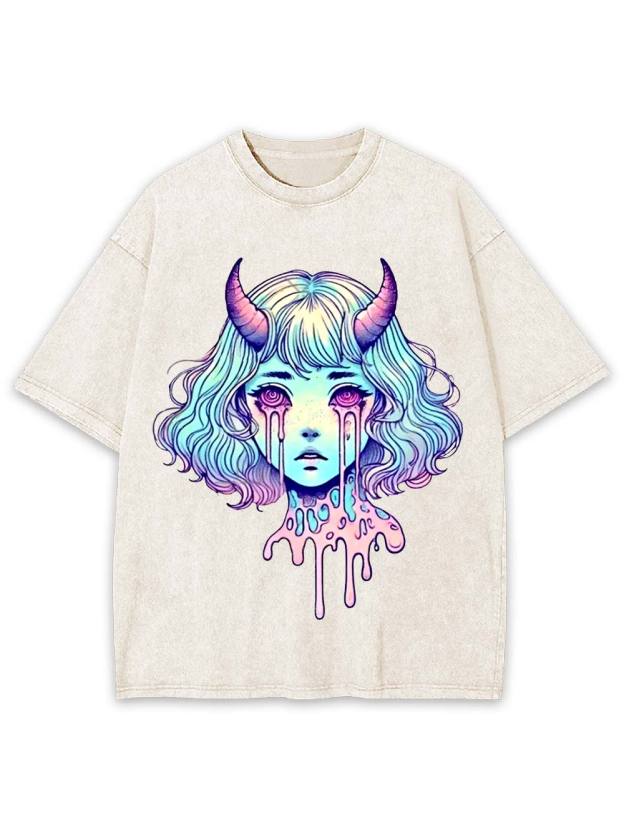 Melting Tears Washed Tshirt