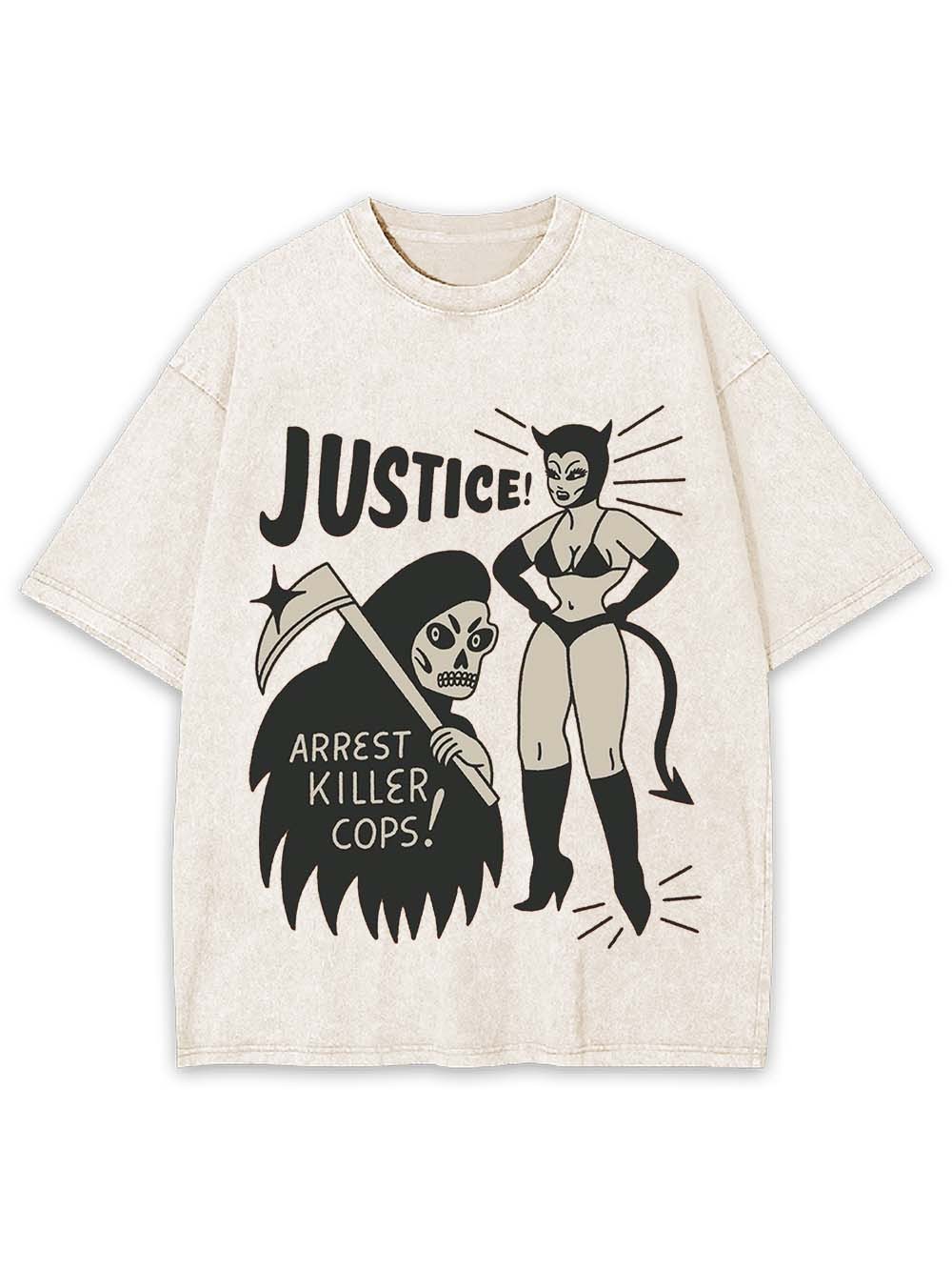 JUSTICE! WASHED TSHIRT