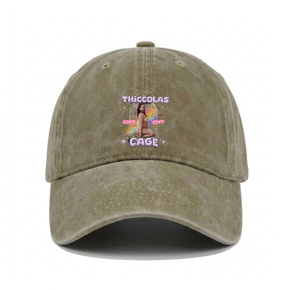 THICCOLAS CAGE WASHED VINTAGE BASEBALL CAP