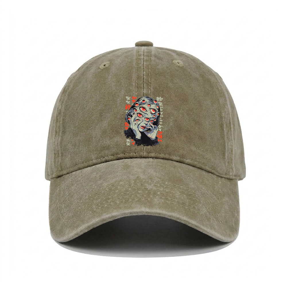 THOUSAND EYES GAZE WASHED VINTAGE BASEBALL CAP
