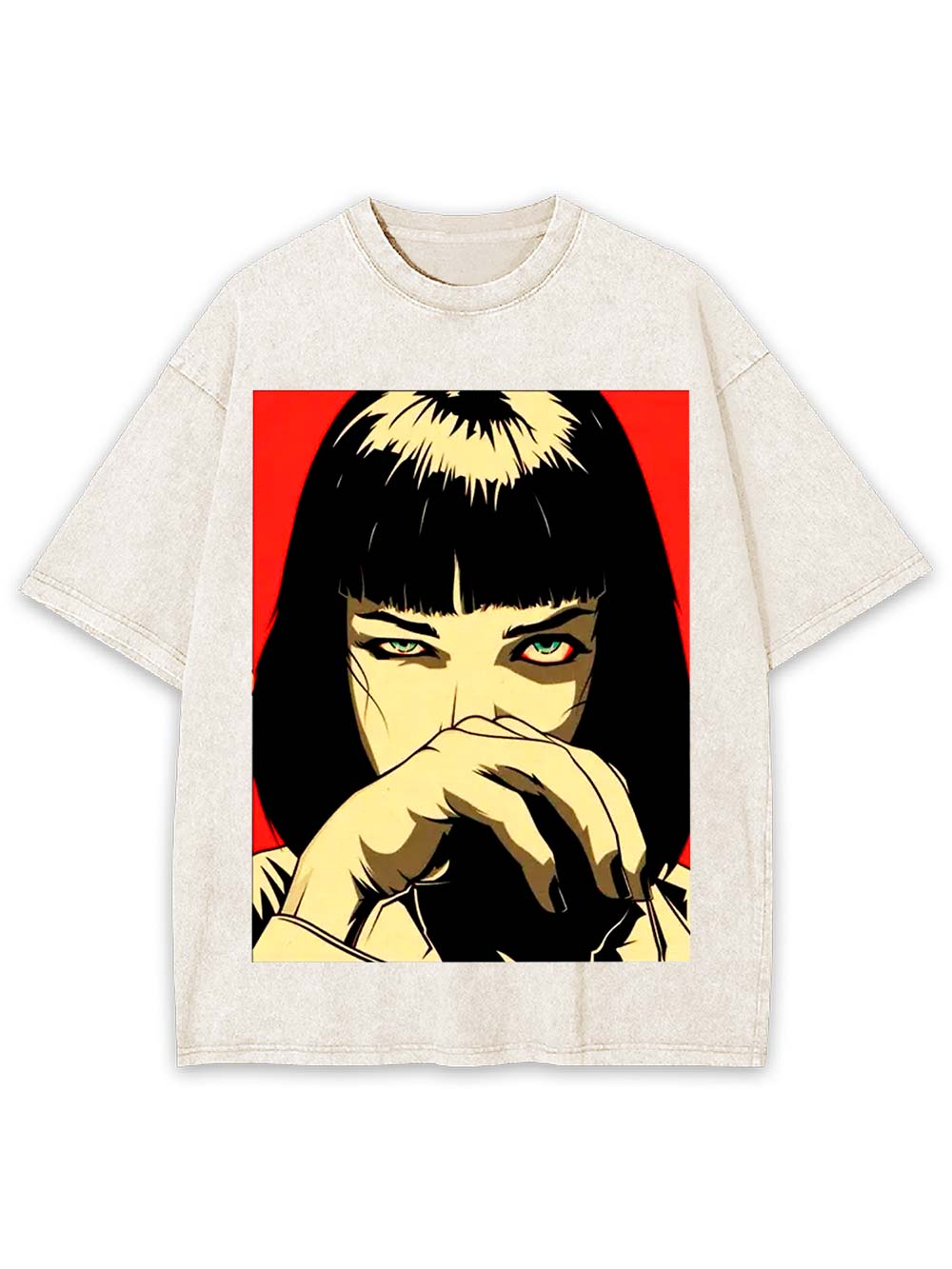 Piercing Gaze Washed Tshirt