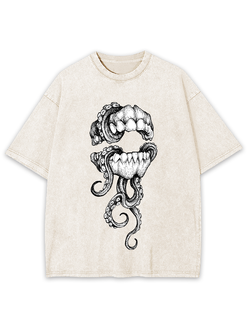 Tentacle Grin Washed Tshirt