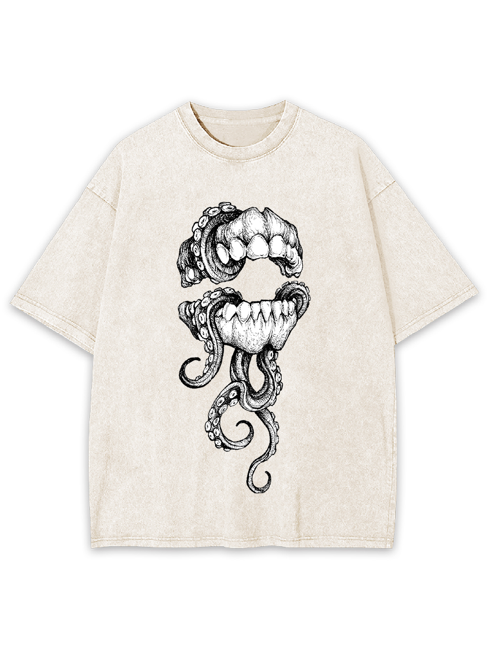 Tentacle Grin Washed Tshirt