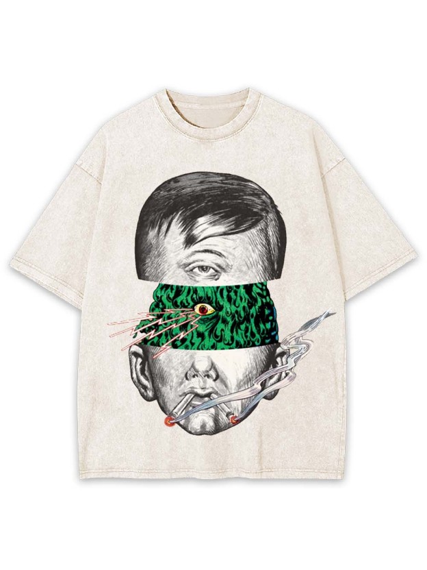 Fractured Perception Washed Tshirt