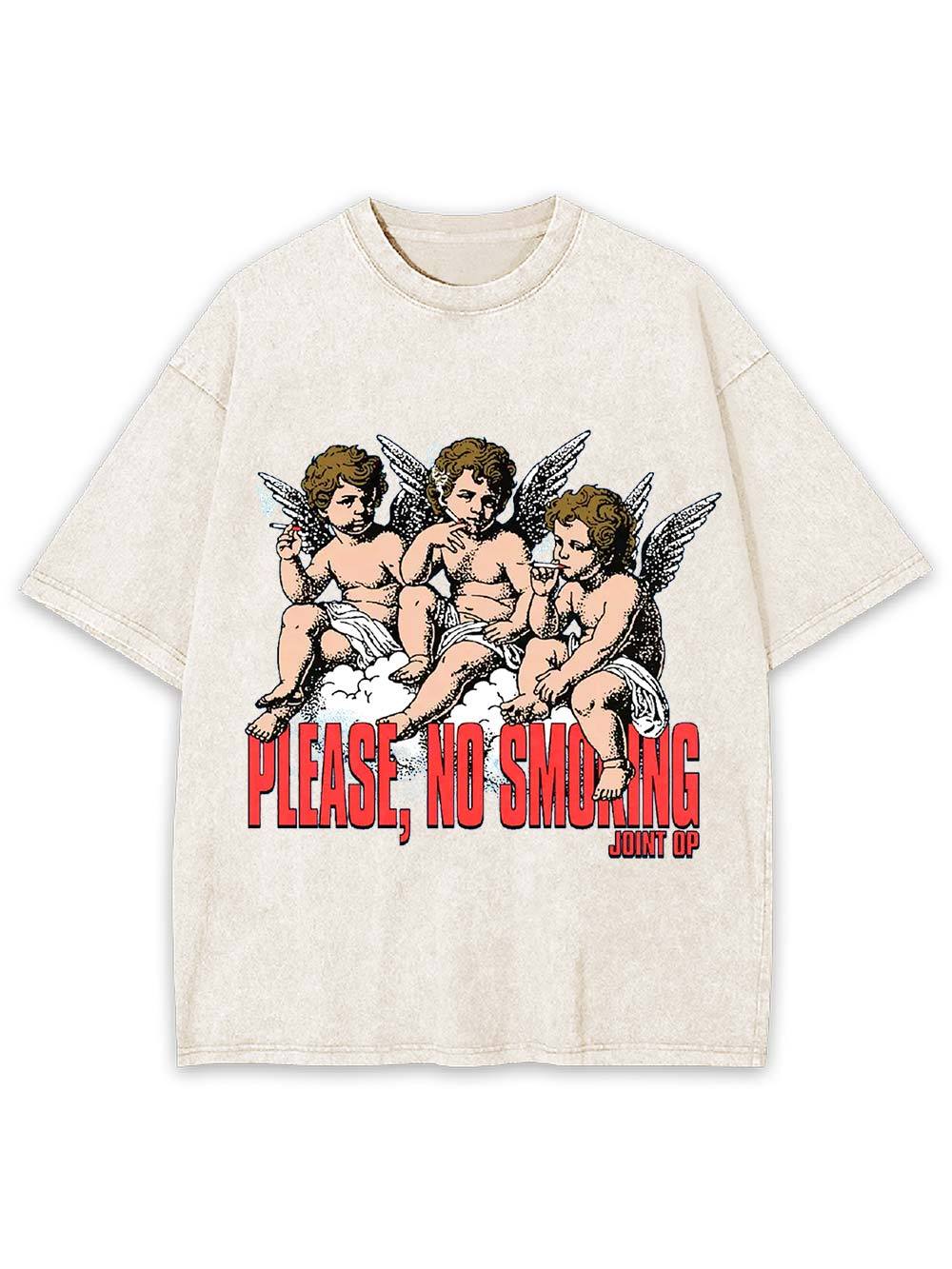 Please, No Smoking Washed Tshirt