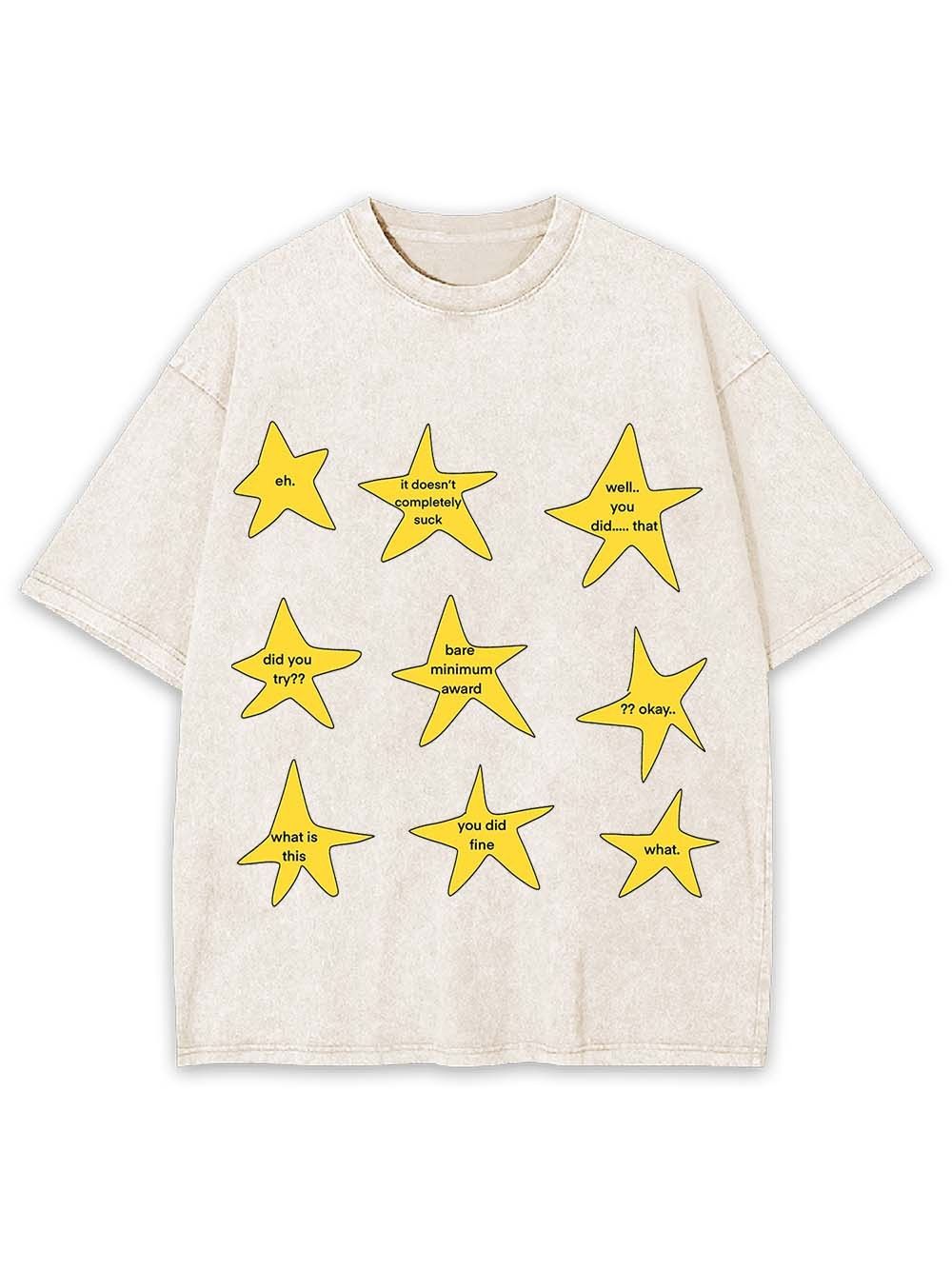 Snarky Gold Star Awards Washed Tshirt