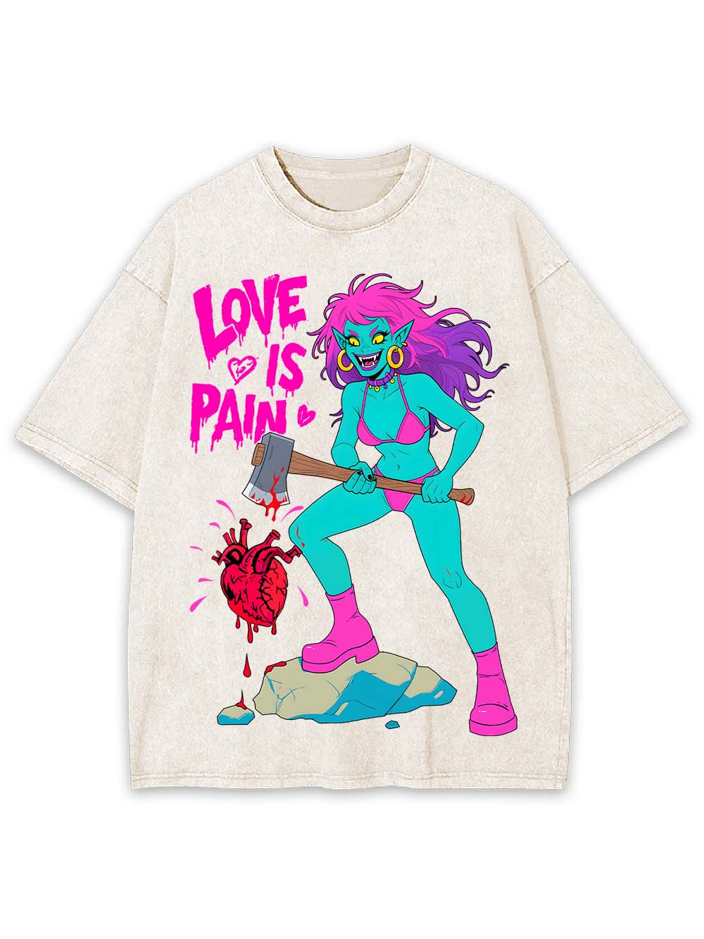 Love Is Pain Washed Tshirt