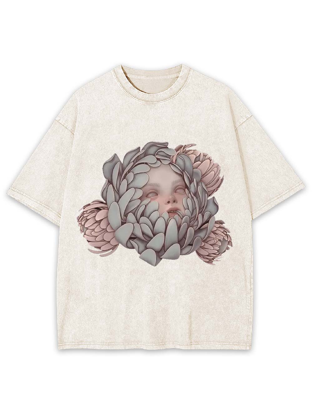 Blooming Silence Washed Tshirt