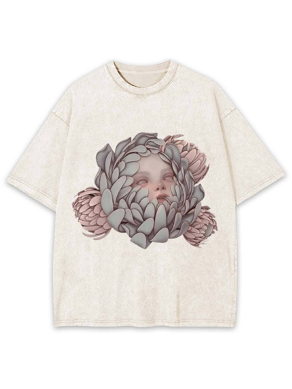 Blooming Silence Washed Tshirt