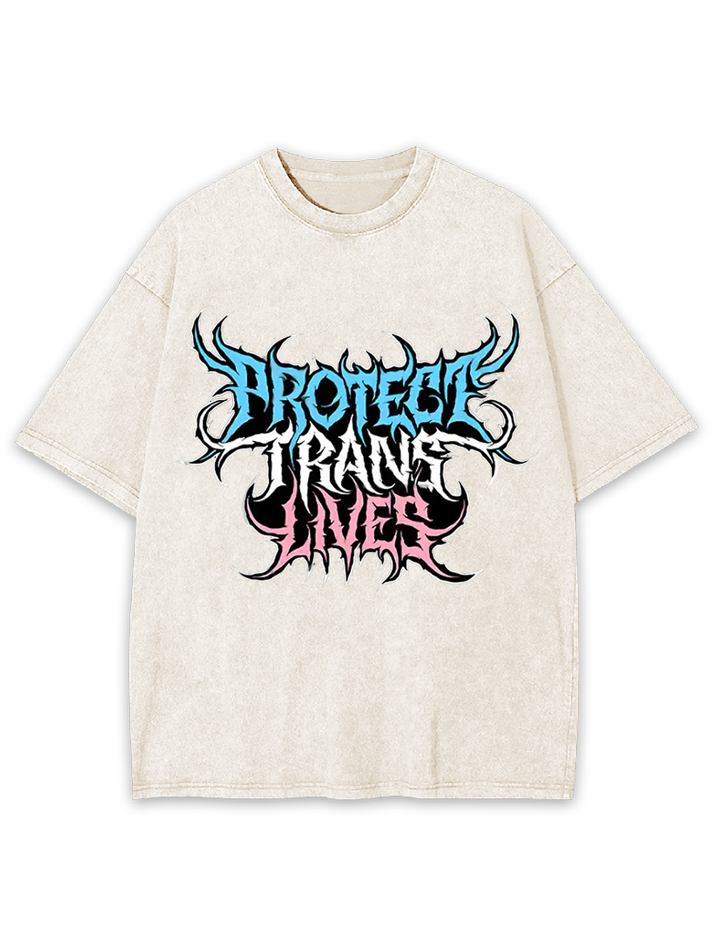 Protect Trans Lives Washed Tshirt