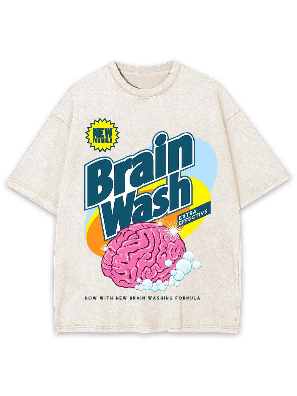 Brain Wash Washed Tshirt
