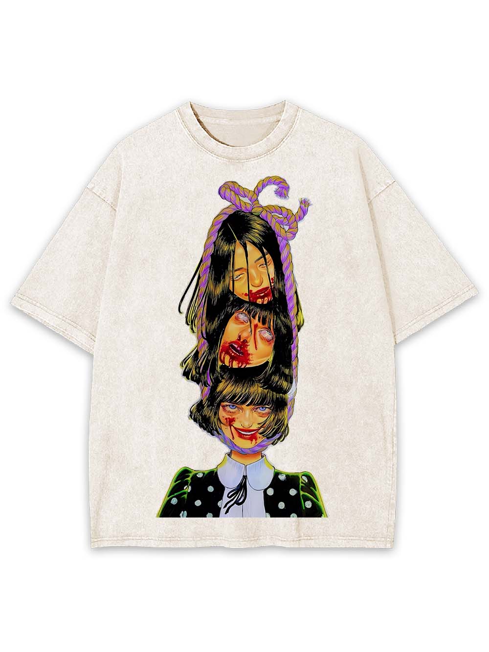 TWISTED FACES OF DARKNESS WASHED TSHIRT