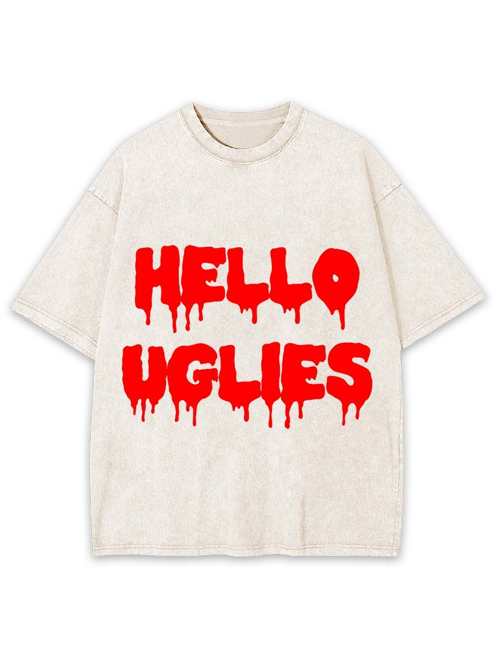HELLO UGLIES WASHED TSHIRT