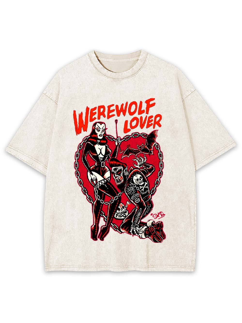 WEREWOLF LOVER Washed Tshirt