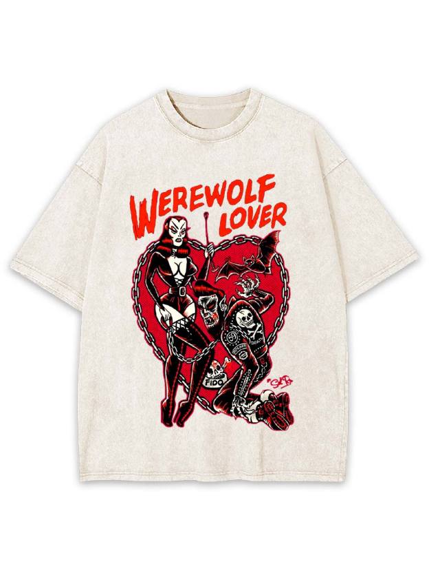 WEREWOLF LOVER Washed Tshirt