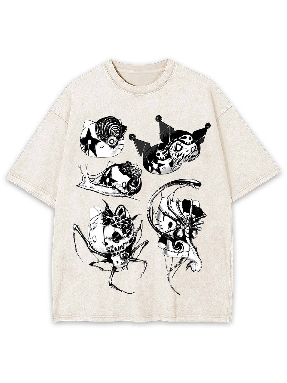 Macabre Creatures Washed Tshirt