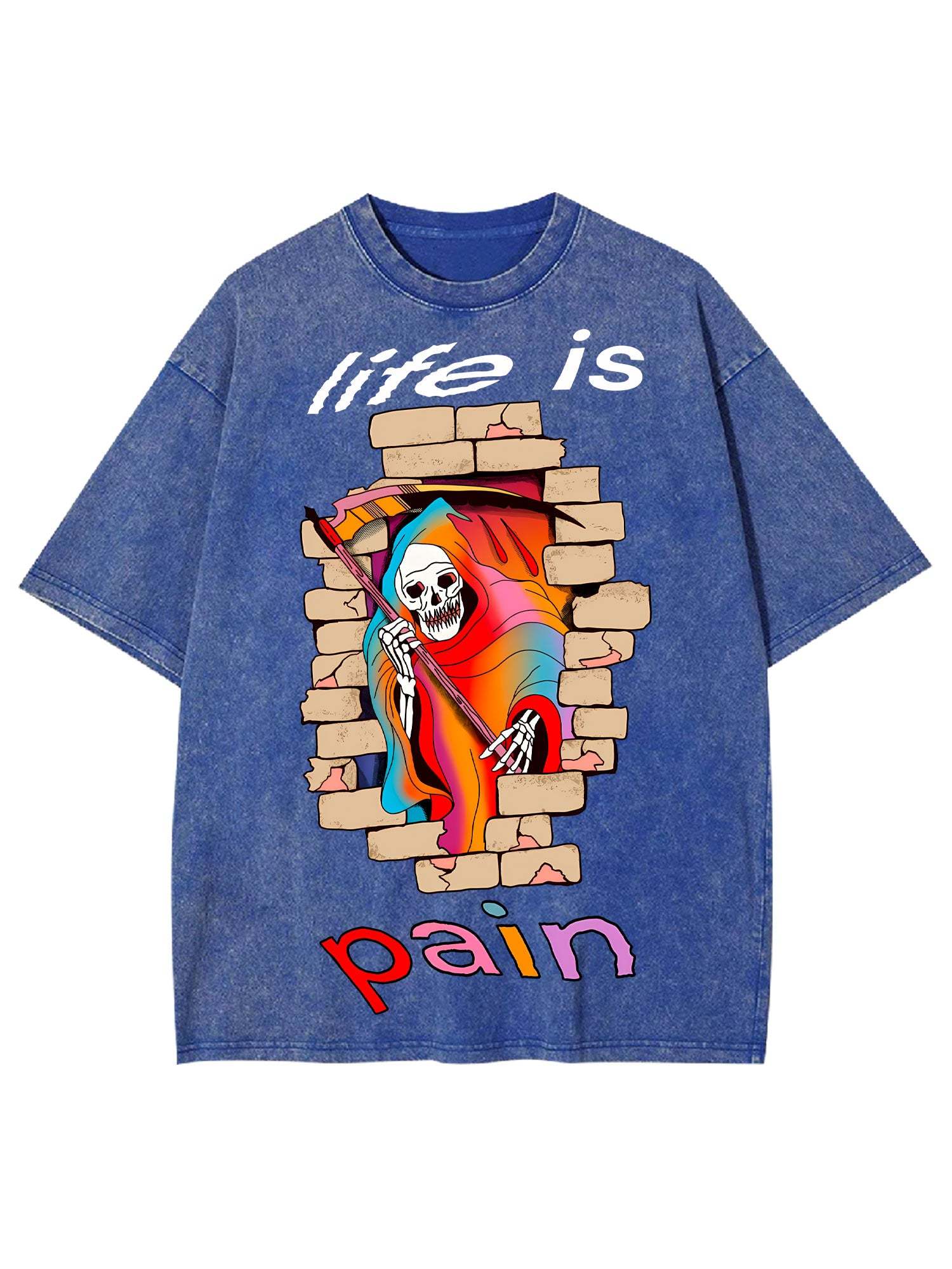 Life Is Pain Washed Tshirt