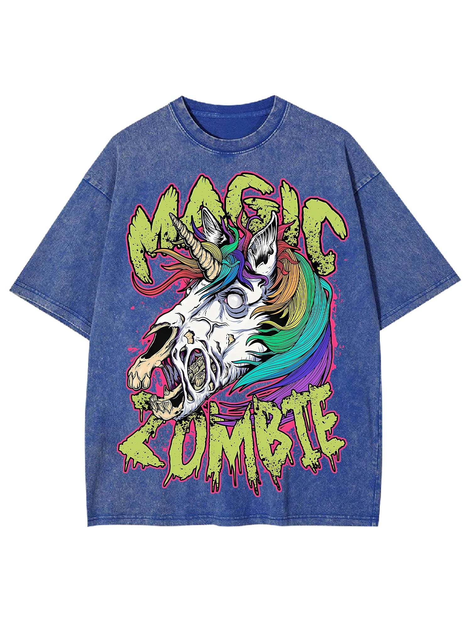 Magic Zombie Washed Tshirt-ClassyOutlaw Sale