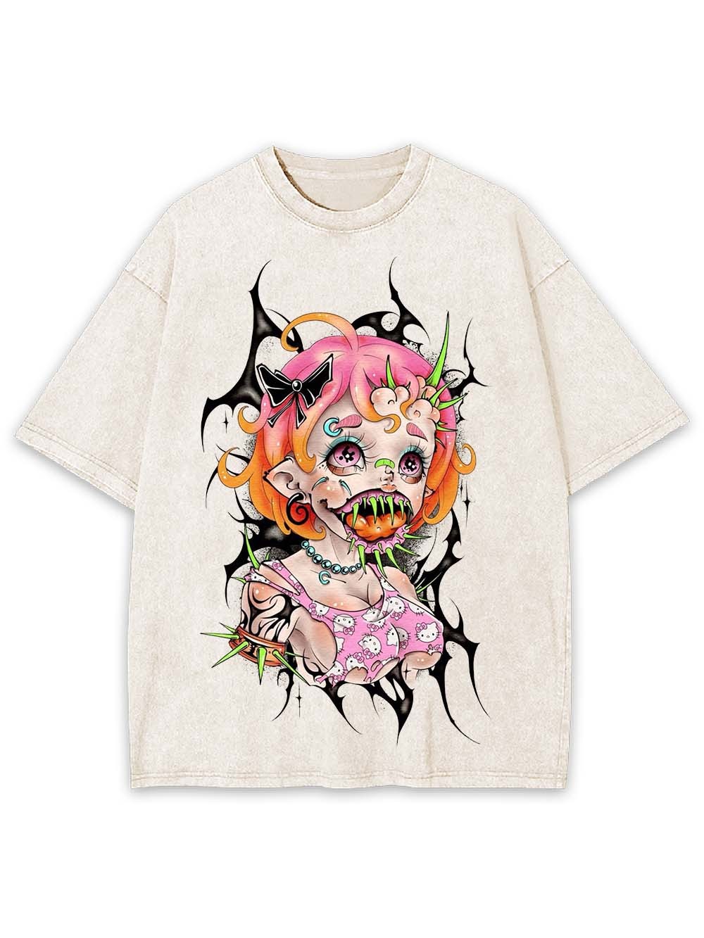 Twisted Kawaii Washed Tshirt