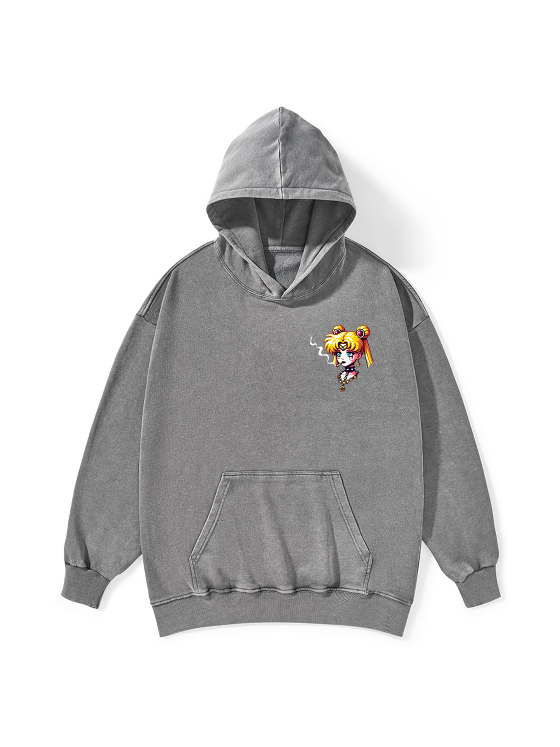 Punk Moon Washed Hoodie