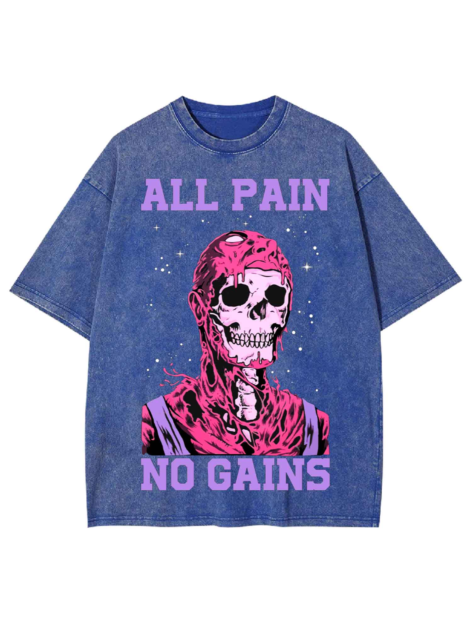 All Pain No Gains Washed Tshirt