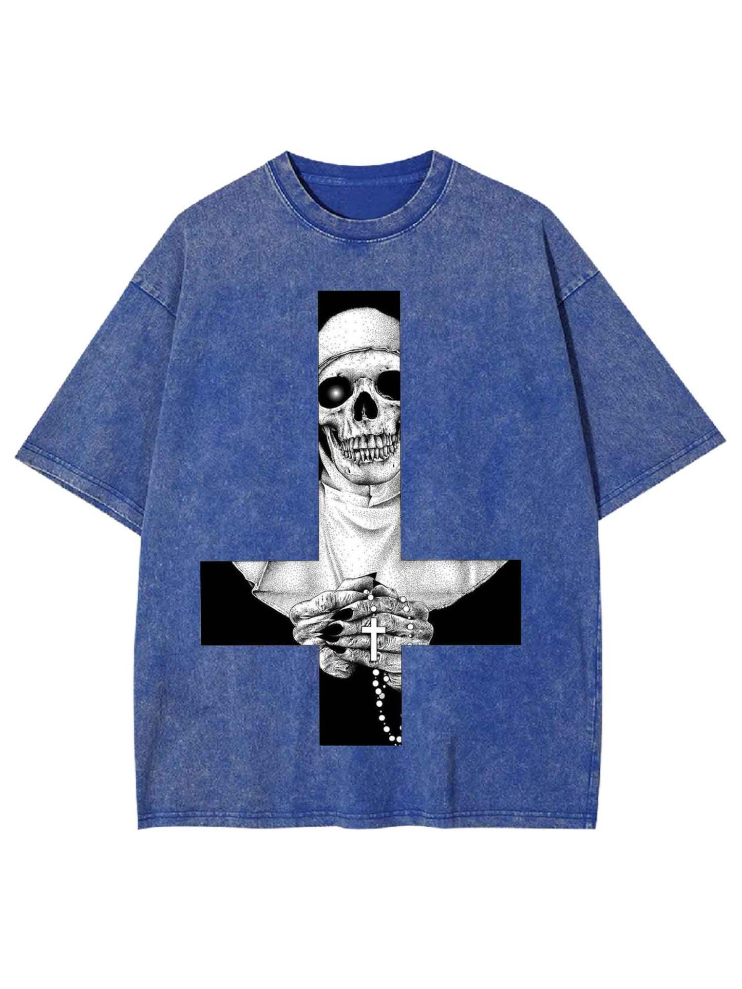 Skeletal Nun Washed Tshirt