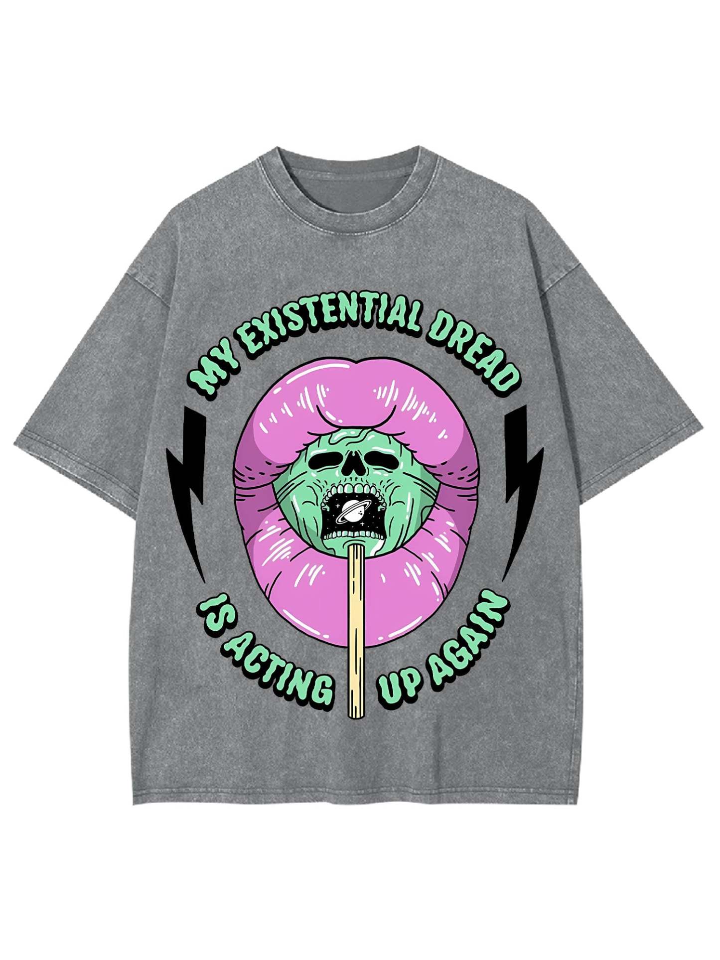 My Existential Dread Washed Tshirt-ClassyOutlaw Sale